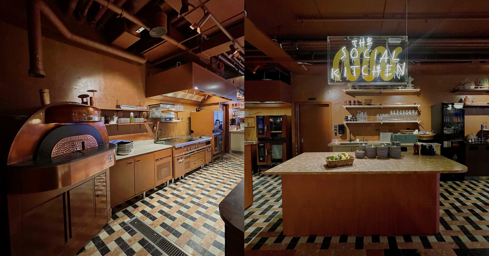 The Social Kitchen custom lackat Perfecta Storkök