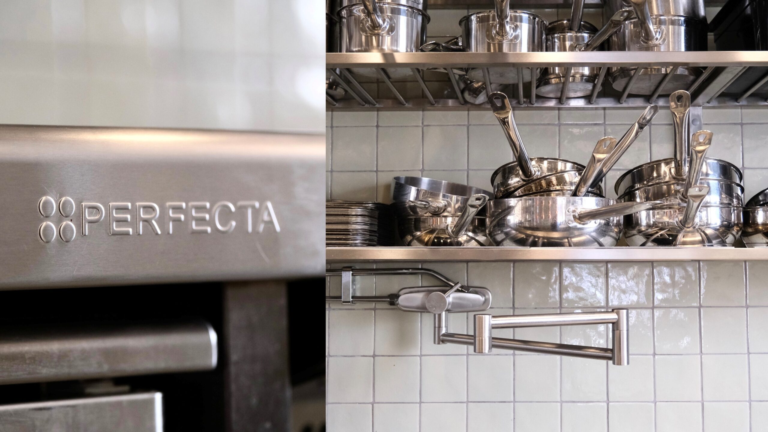 Rostfri inredninng på Restaurang Ygbergs i Bromma