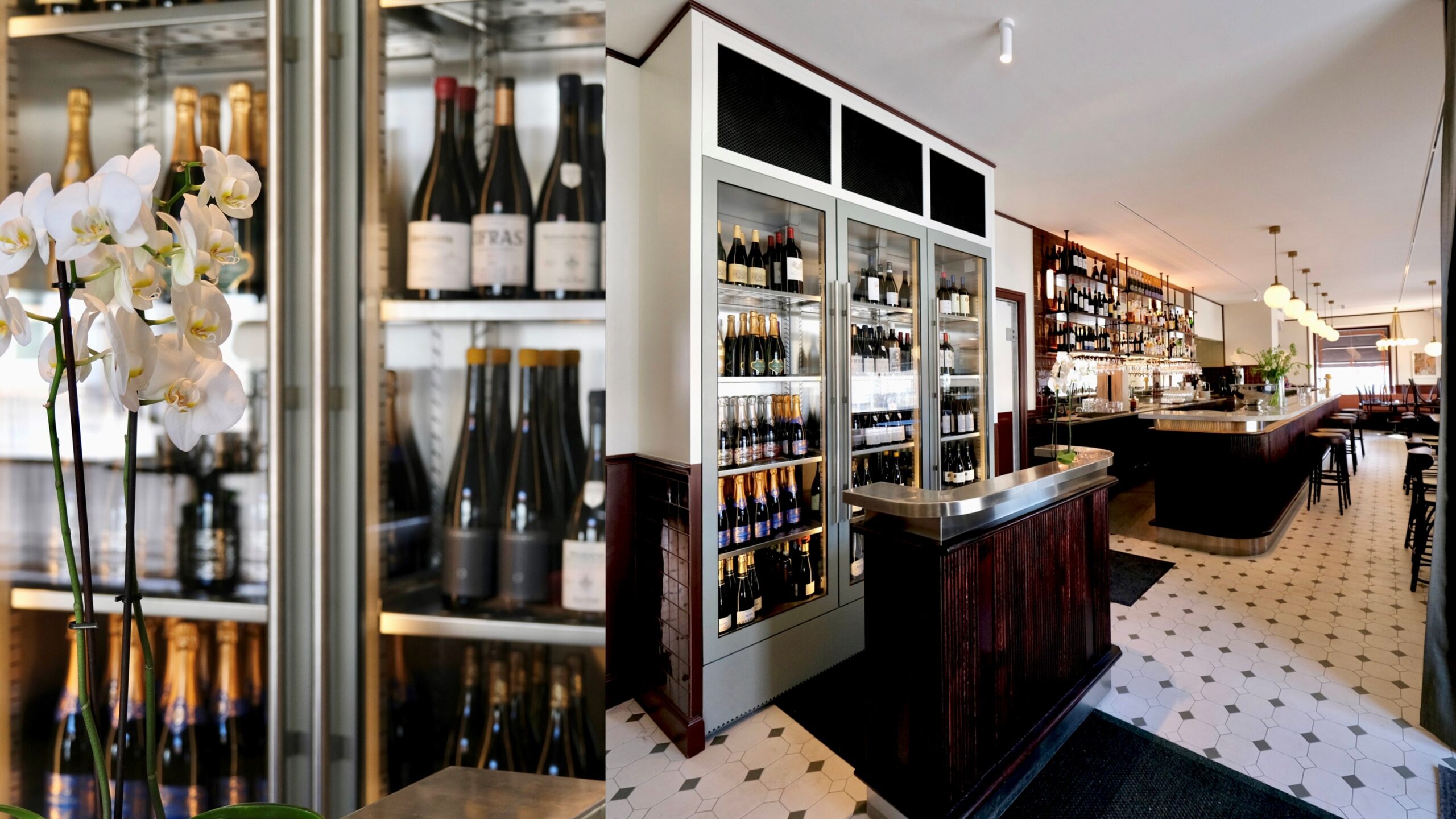 Vinkyl från Haglund Industri på Restaurang Ygbergs i Bromma