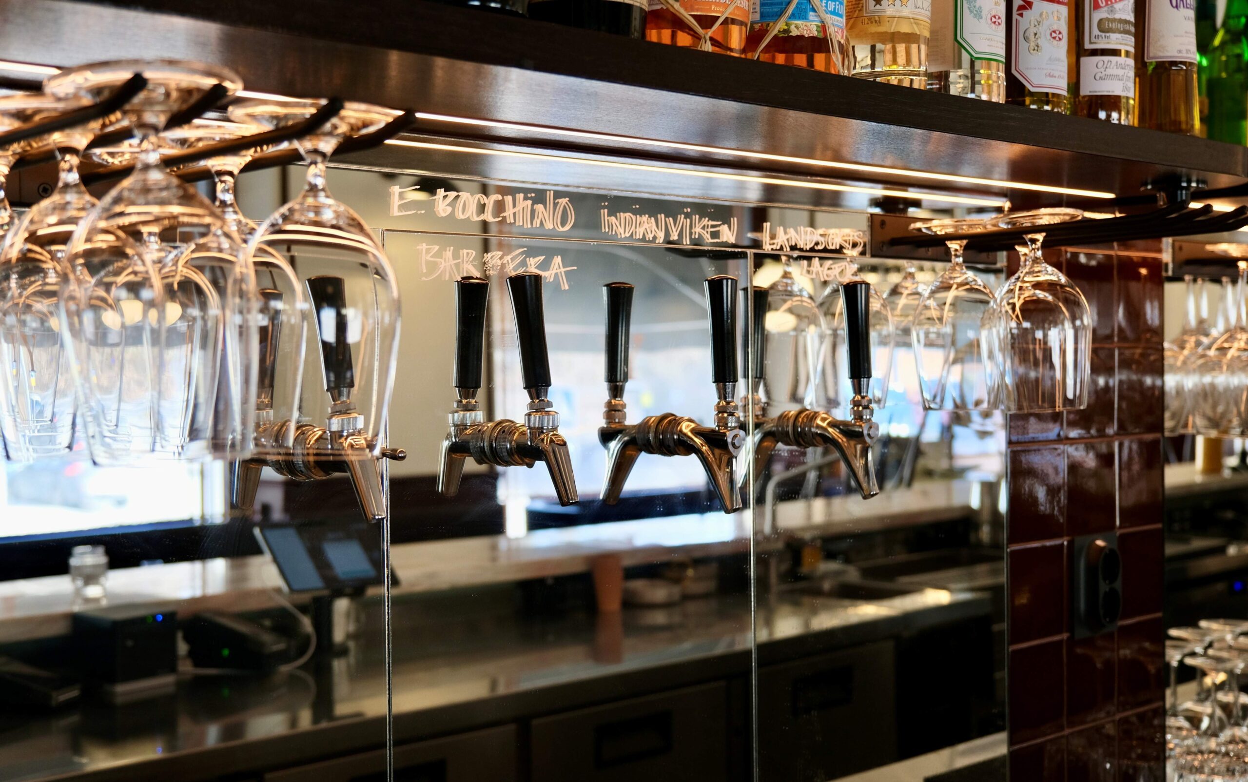 Tappkranar hos Restaurang Ygbergs i Bromma
