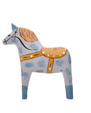 Antique-inspired Dala Horse "the Western Horse"