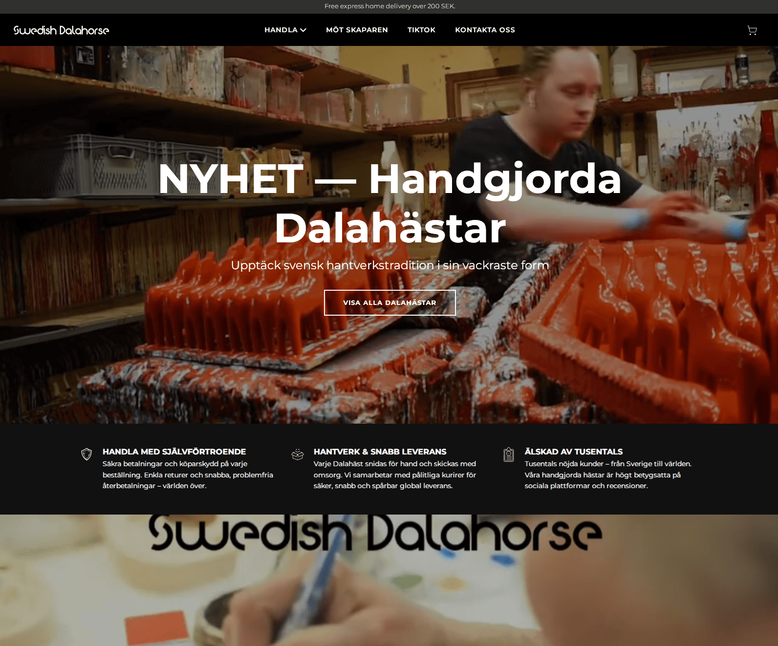 Swedish Dalahorse block