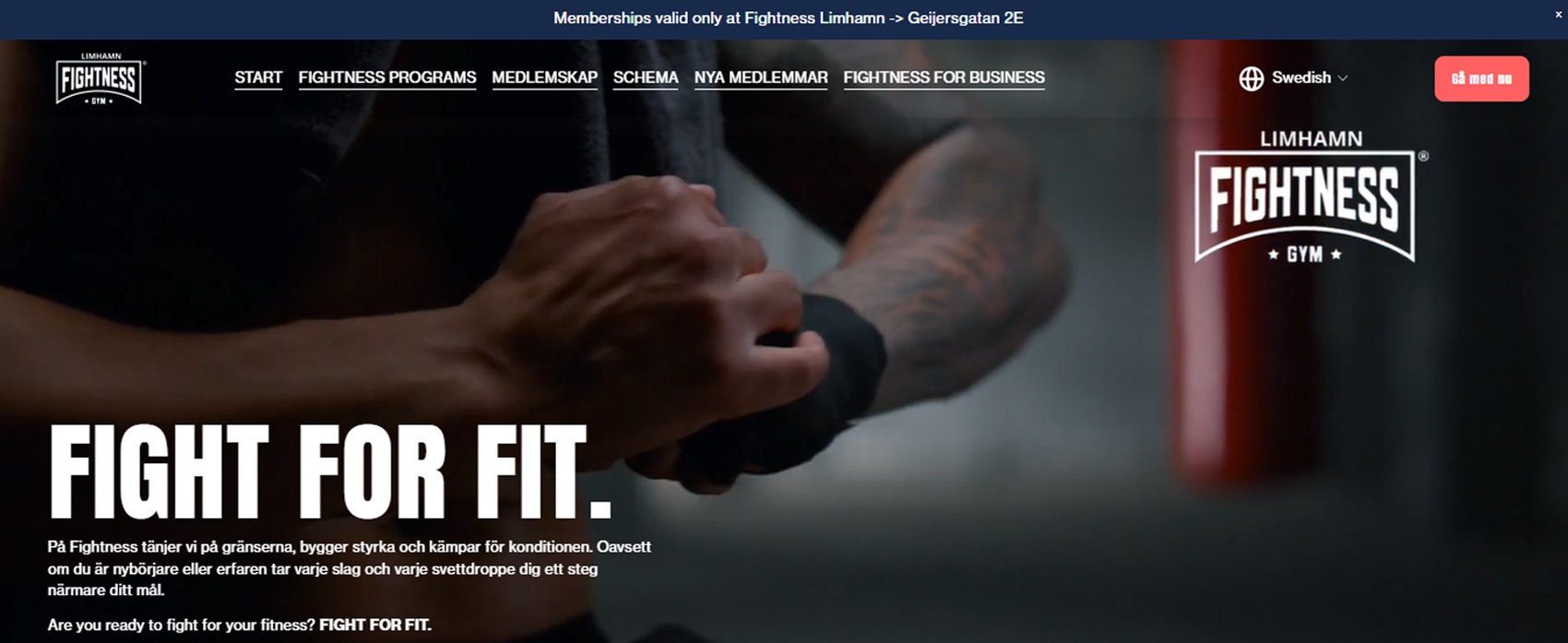 Fightness Gym banner