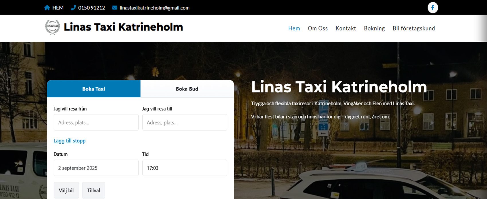 Linas Taxi banner